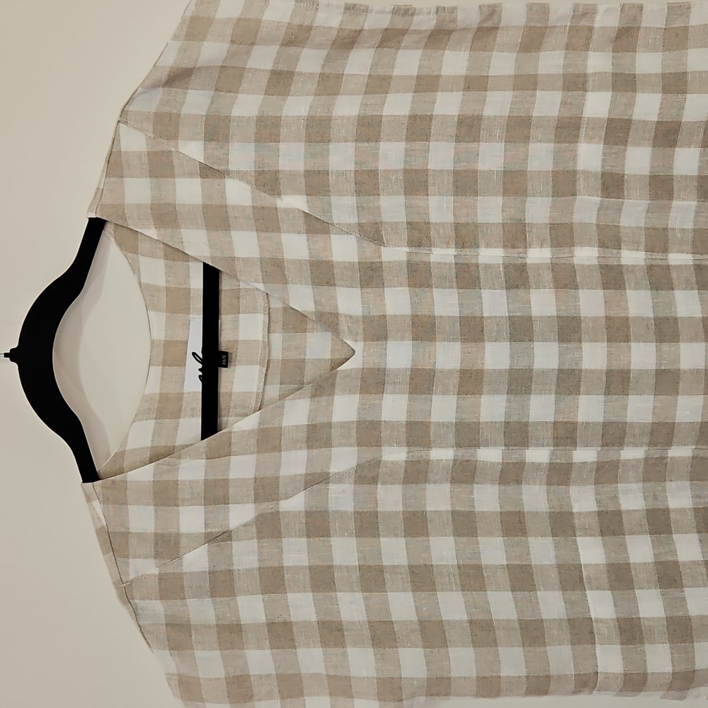 Arloom  Lola Linen Gingham Kaftan  XS/S - Picture 3 of 11